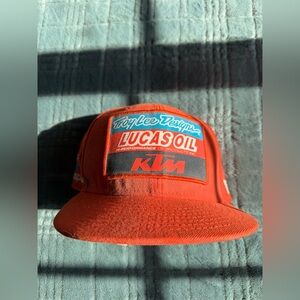 Troy Lee Designs Red Lucas Oil/Ktm SnapBack